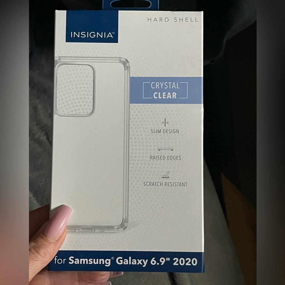Brand new insignia, clear phone case for Samsung galaxy 6.9 inches, 2020.